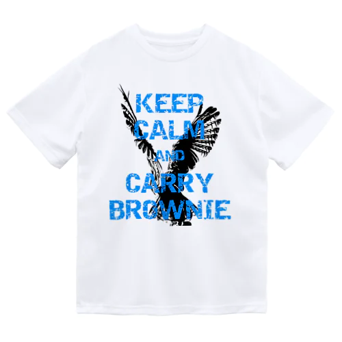 KEEP CALM AND CARRY BROWNIE Dry T-Shirt