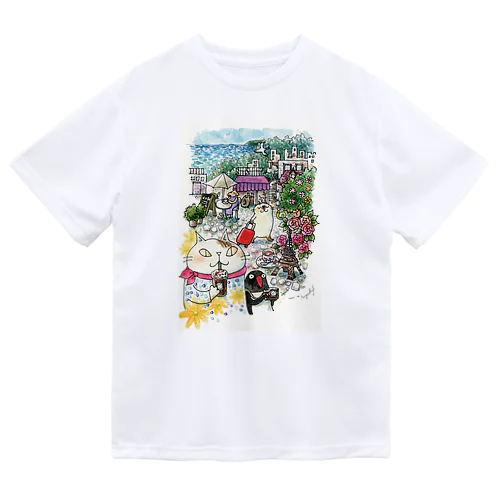 猫とペンギンと旅気分 Dry T-Shirt