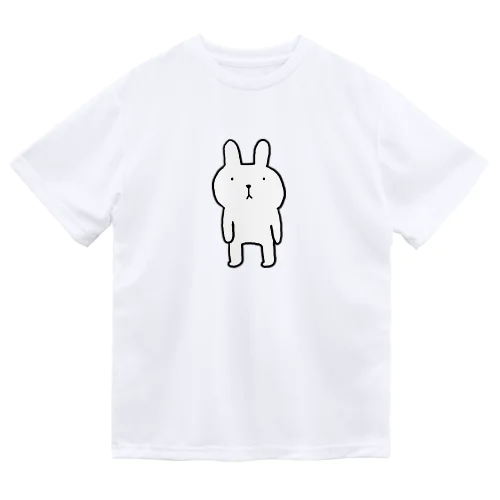 ふつウサ直立 ドライTシャツ