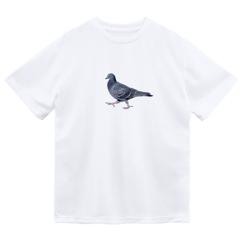 行方不明のドバト_鳩 ドライTシャツ