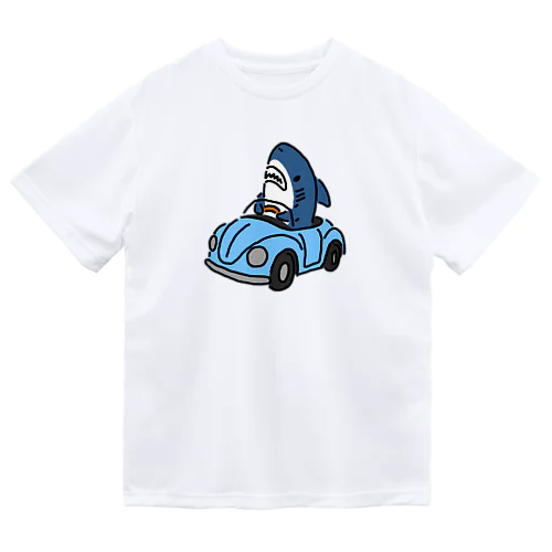 運転を覚えたサメ ドライTシャツ