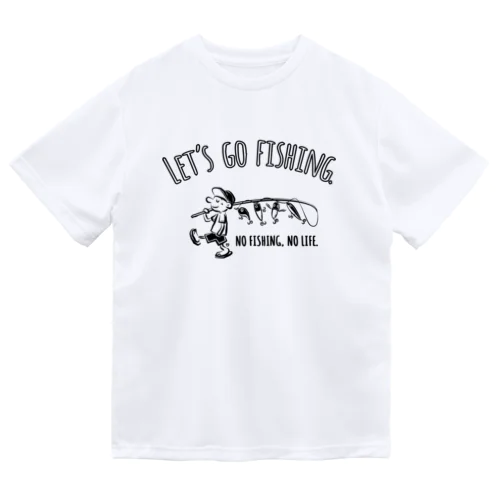 レッツゴーフィッシング ルアーと少年 Dry T-Shirt