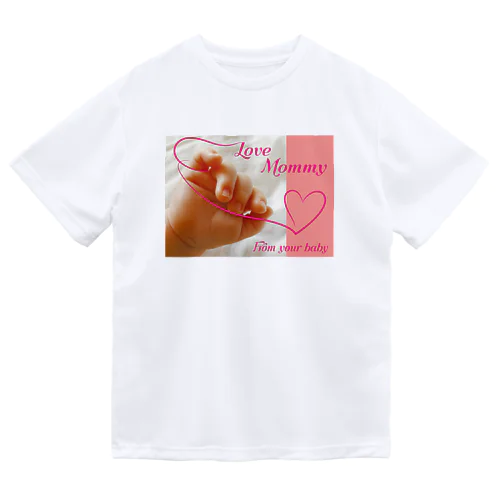 Love mommy-happy baby hands-ハッピーベイビーハンズ-  ドライTシャツ