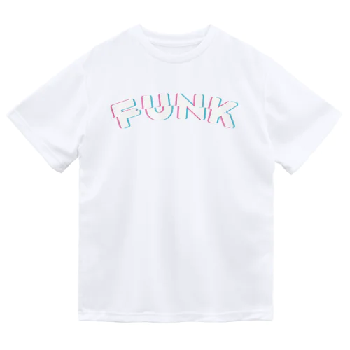 赤青/青赤 やわらか FUNK。 白 Dry T-Shirt