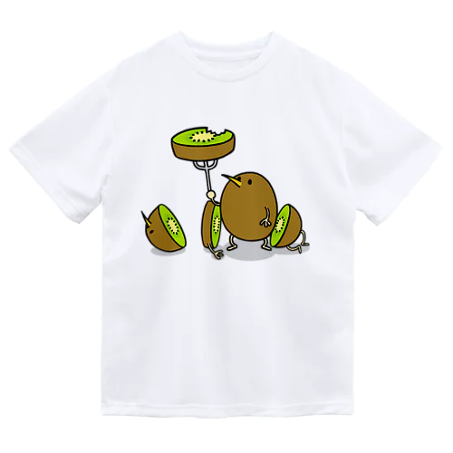 キウイを食べるおいしいキウイ ドライTシャツ