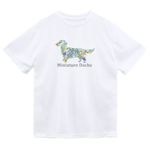 花　ボタニカル　ダックス ドライTシャツ