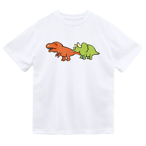 カムカム恐竜（ティラノサウルス×トリケラトプス） Dry T-Shirt