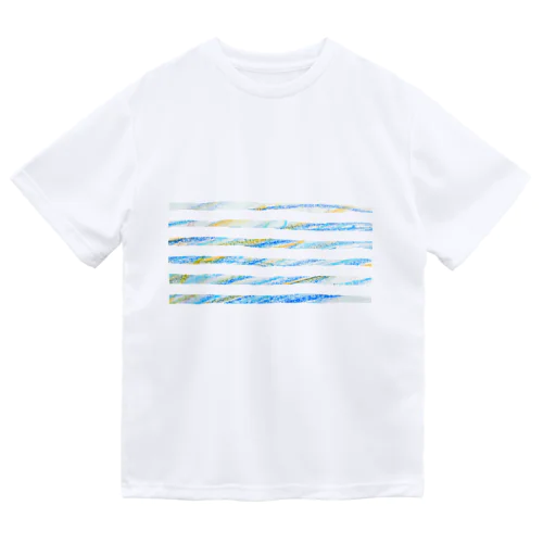 子供のらくがき【夏色ボーダー】 Dry T-Shirt