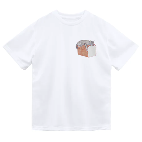 サバトラと高級食パン Dry T-Shirt