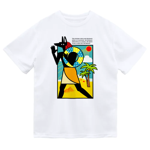 夏のアヌビス神 in the beach Dry T-Shirt