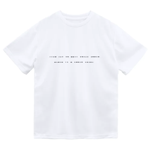Morse code Dry T-Shirt