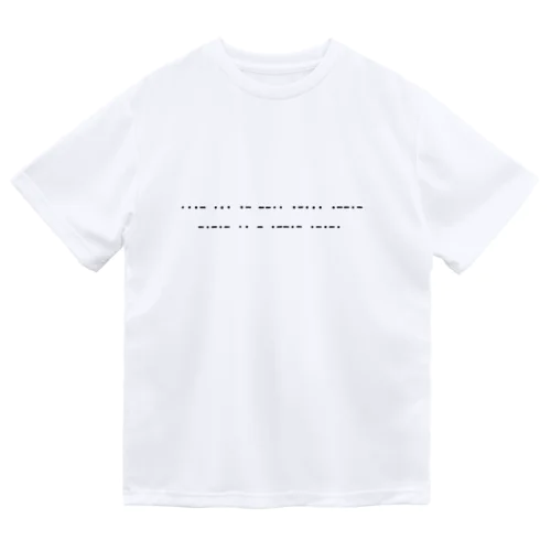 Morse code ドライTシャツ