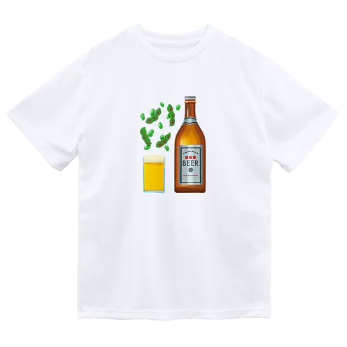 瓶ビールと焼き枝豆 196 ドライTシャツ