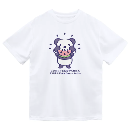 CT41ズレてもぱんだズレぱんだちゃんnewスイカも食べよう*カラフルver. ドライTシャツ