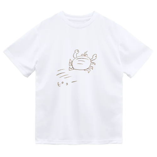 走り去るカニ ドライTシャツ