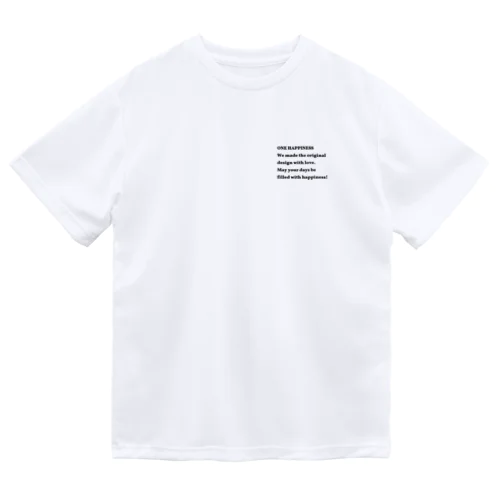 シンプル　ONE HAPPINESS Dry T-Shirt