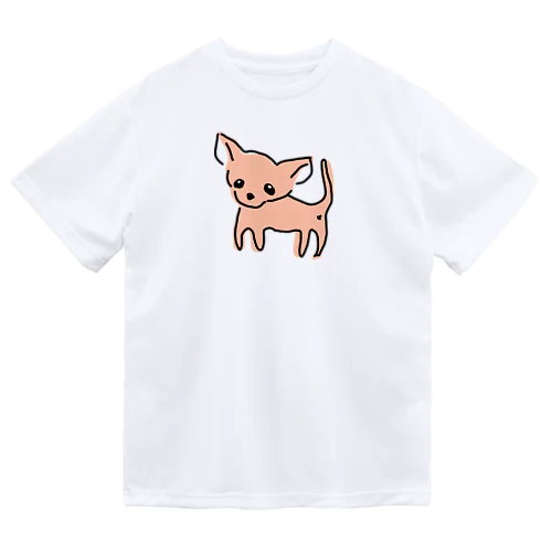 ゆるチワワ（オレンジ） ドライTシャツ