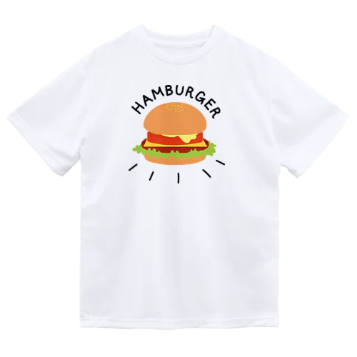 ハンバーガーと言いつつチーズバーガー ドライTシャツ