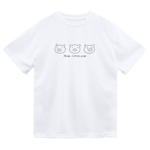 3匹の子豚 ドライTシャツ