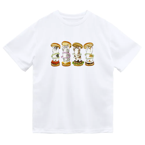 にゃんこバーガー Dry T-Shirt