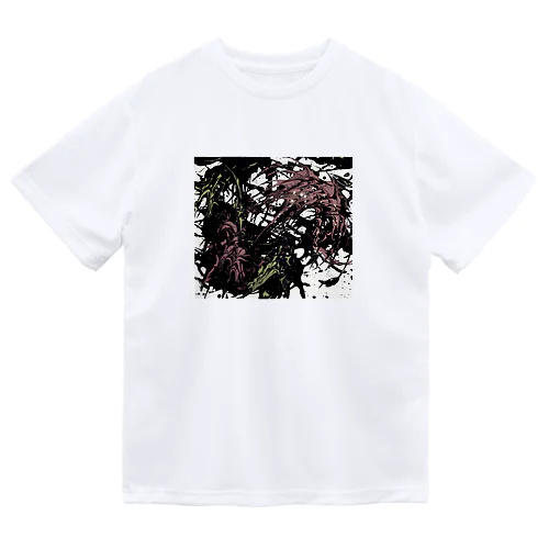 踊る細胞(dark) ドライTシャツ