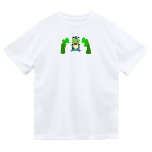 スキーとかえるさん Dry T-Shirt