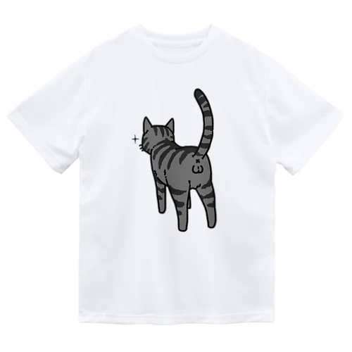 ねこけつω（サバトラ） ドライTシャツ