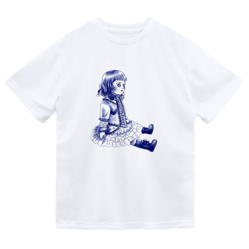 おすわりブリュ　デルフトブルー Dry T-Shirt