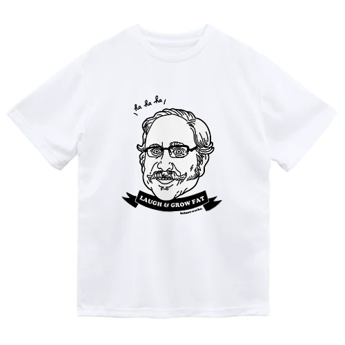 オジ・スマイリー・モノクロ ドライTシャツ