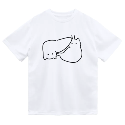 肝臓胃猫 ドライTシャツ