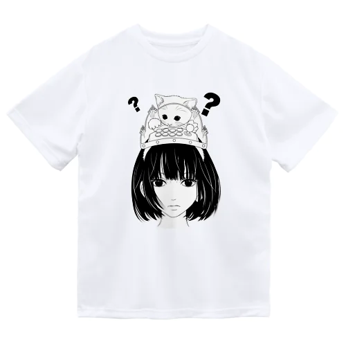 猫（操縦）型 ドライTシャツ