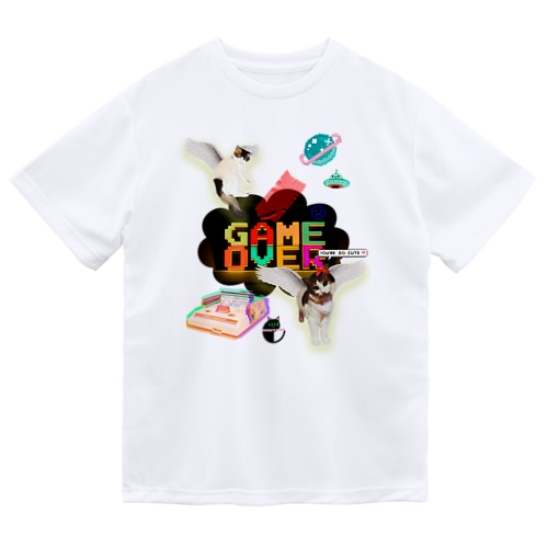 GAME OVER-くも☁️型 Dry T-Shirt