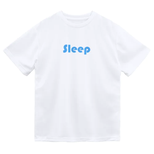 sleep ロゴ 水色 ドライTシャツ