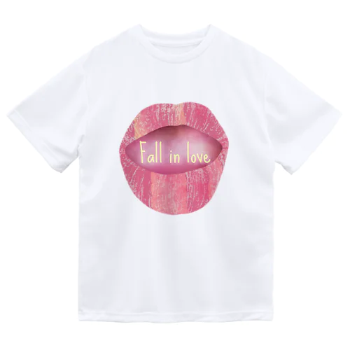 Lips💋 foll in love ドライTシャツ