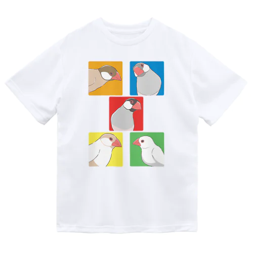 カラフル文鳥 ドライTシャツ