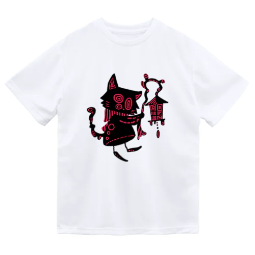 赤信号(猫) ドライTシャツ