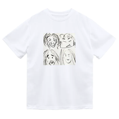 画伯イラスト小物 Dry T-Shirt