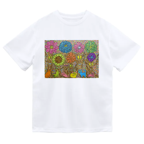 お花見にゃんこ Dry T-Shirt