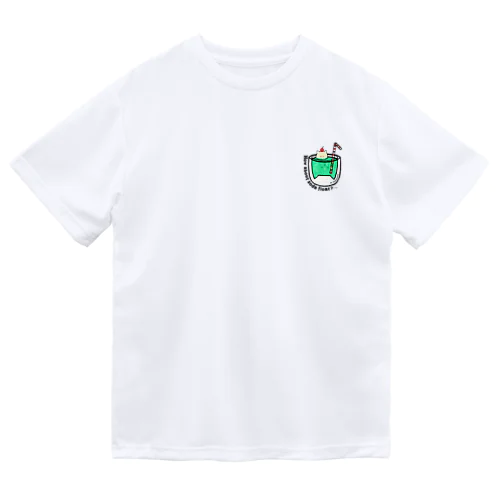 クリームソーダ　猫 ドライTシャツ