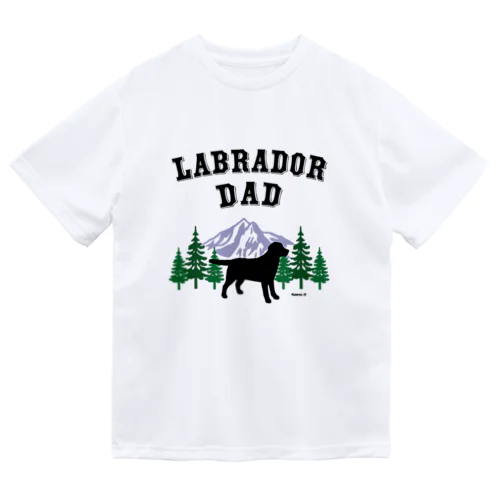Labrador Dad ブラックラブラドール ドライTシャツ
