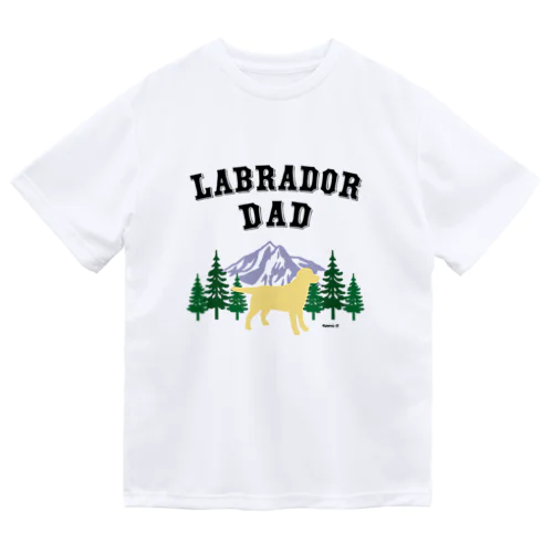 Labrador Dad イエローラブラドール ドライTシャツ