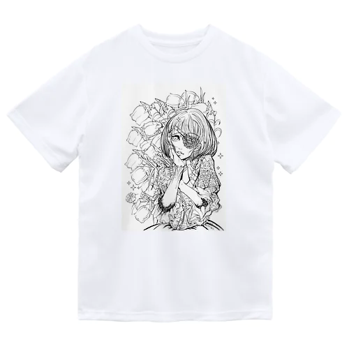 レースの眼帯女子 Dry T-Shirt