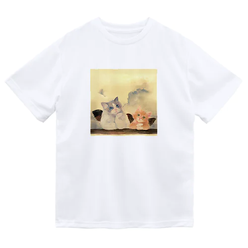 ラファエロの猫天使たち ドライTシャツ