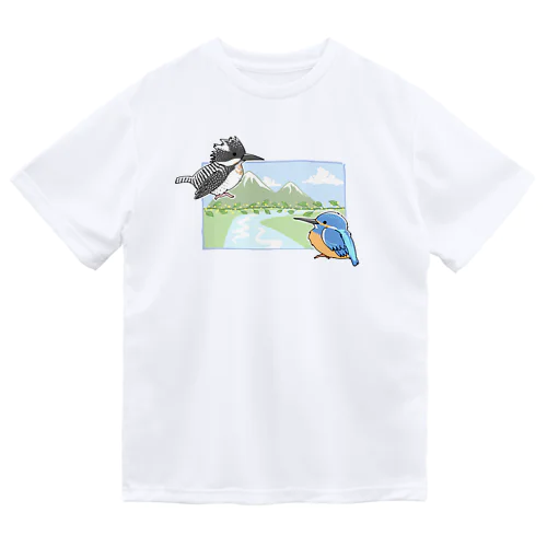 ヤマセミとカワセミ Dry T-Shirt