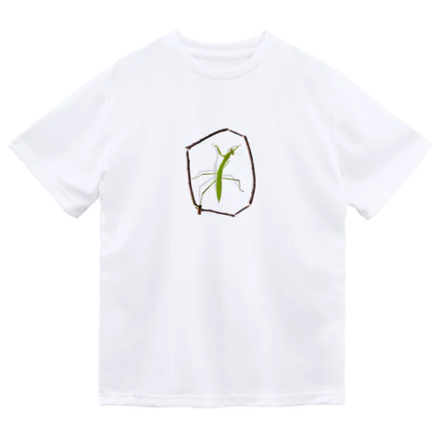 【O】カマキリついてるよ！イニシャル Dry T-Shirt