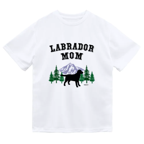 Labrador Mom ブラックラブラドール ドライTシャツ