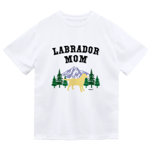 Labrador Mom （イエローラブラドール） ドライTシャツ