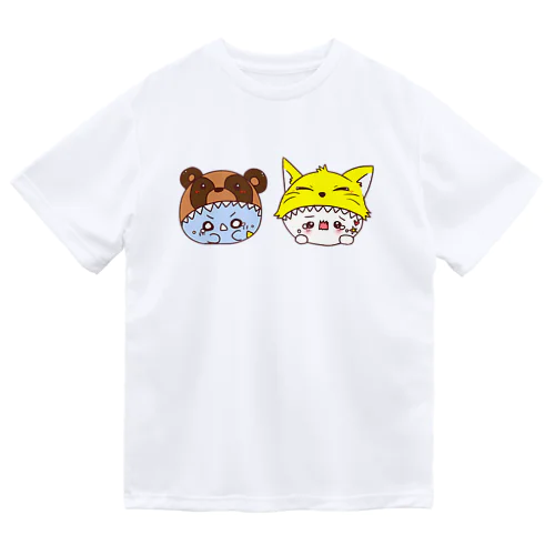 アニマルカジカジ帽子withおばけ Dry T-Shirt