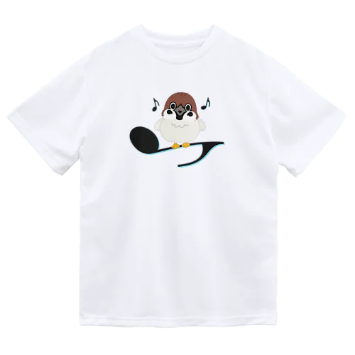 スズメがちゅん B-L ドライTシャツ