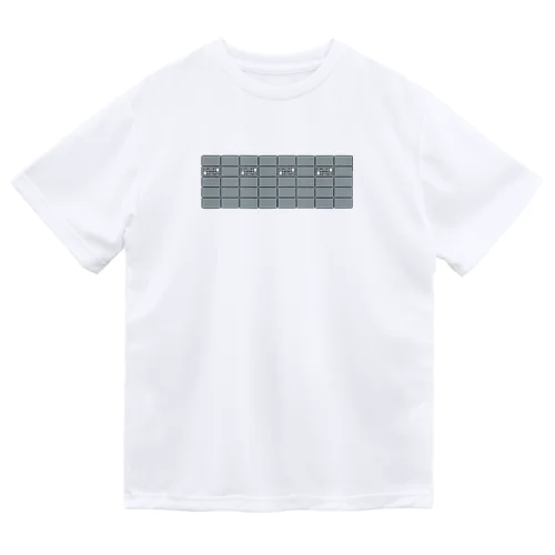 ブロック塀　ロング　ドット絵 Dry T-Shirt